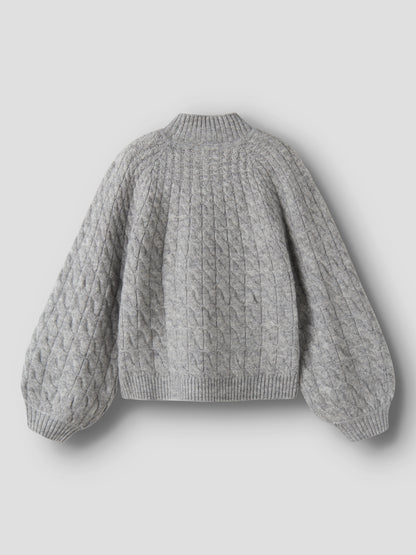 Name it KIDS | Dale strikket genser - Grey Melange