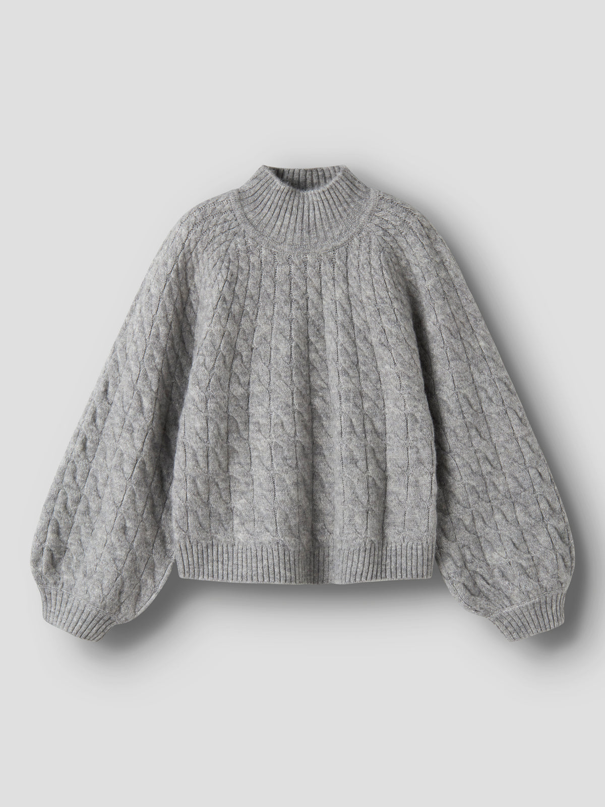 Name it KIDS | Dale strikket genser - Grey Melange