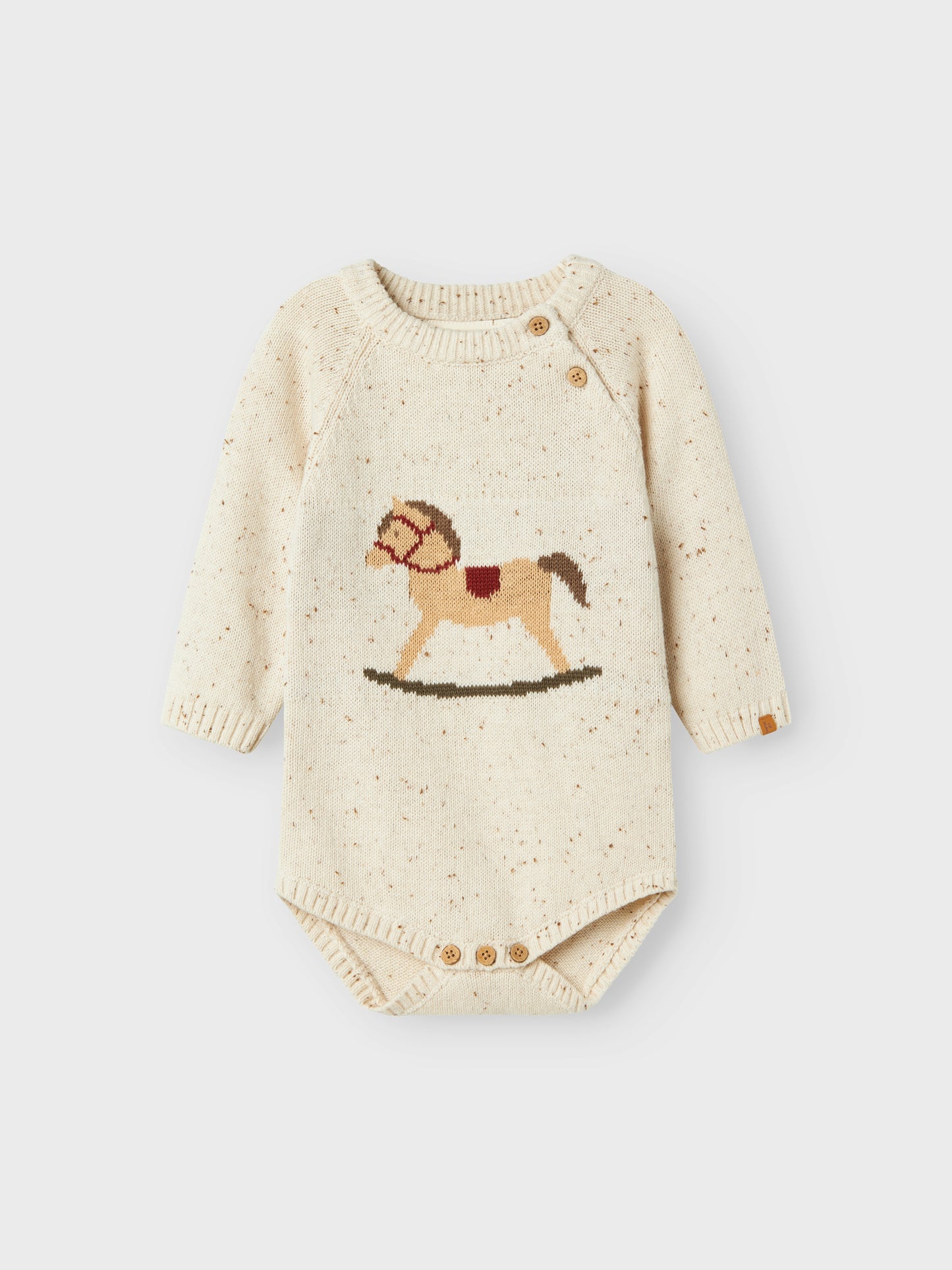 Lil Atelier Baby | Galto strikket Romper - Turtledove