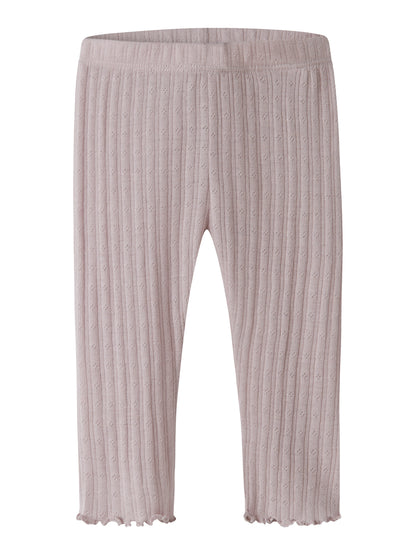 Name it BABY | Wossa tynn ull Leggings - Violet Ice