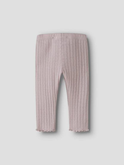 Name it BABY | Wossa tynn ull Leggings - Violet Ice