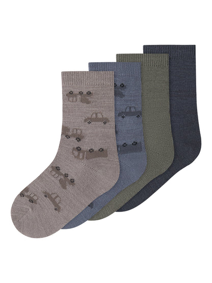 Name it | Wak mellomtykke Ullsokker 4pk - Satellite