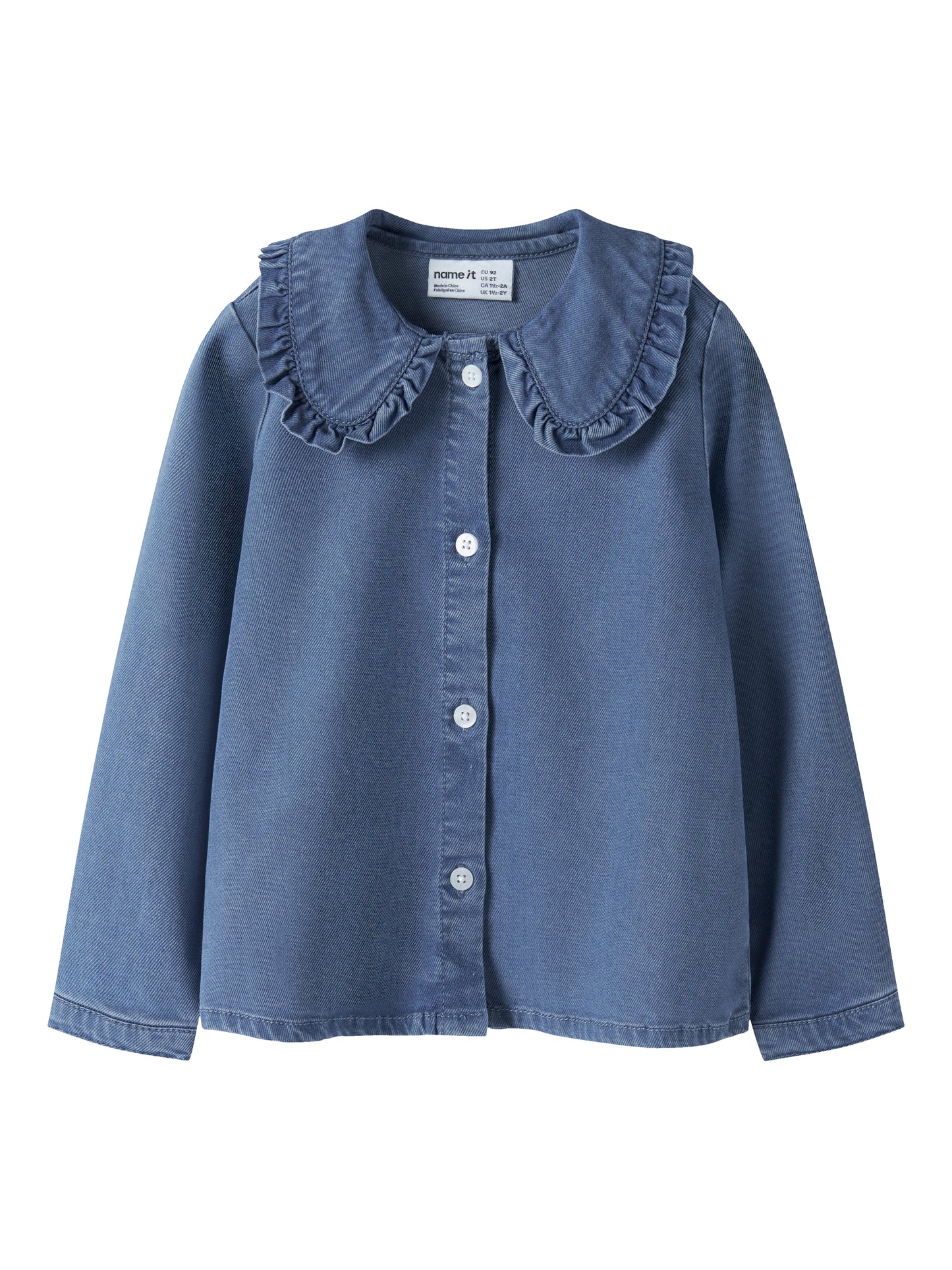 Name it MINI | Luna Denim Shirt - Medium Blue Denim