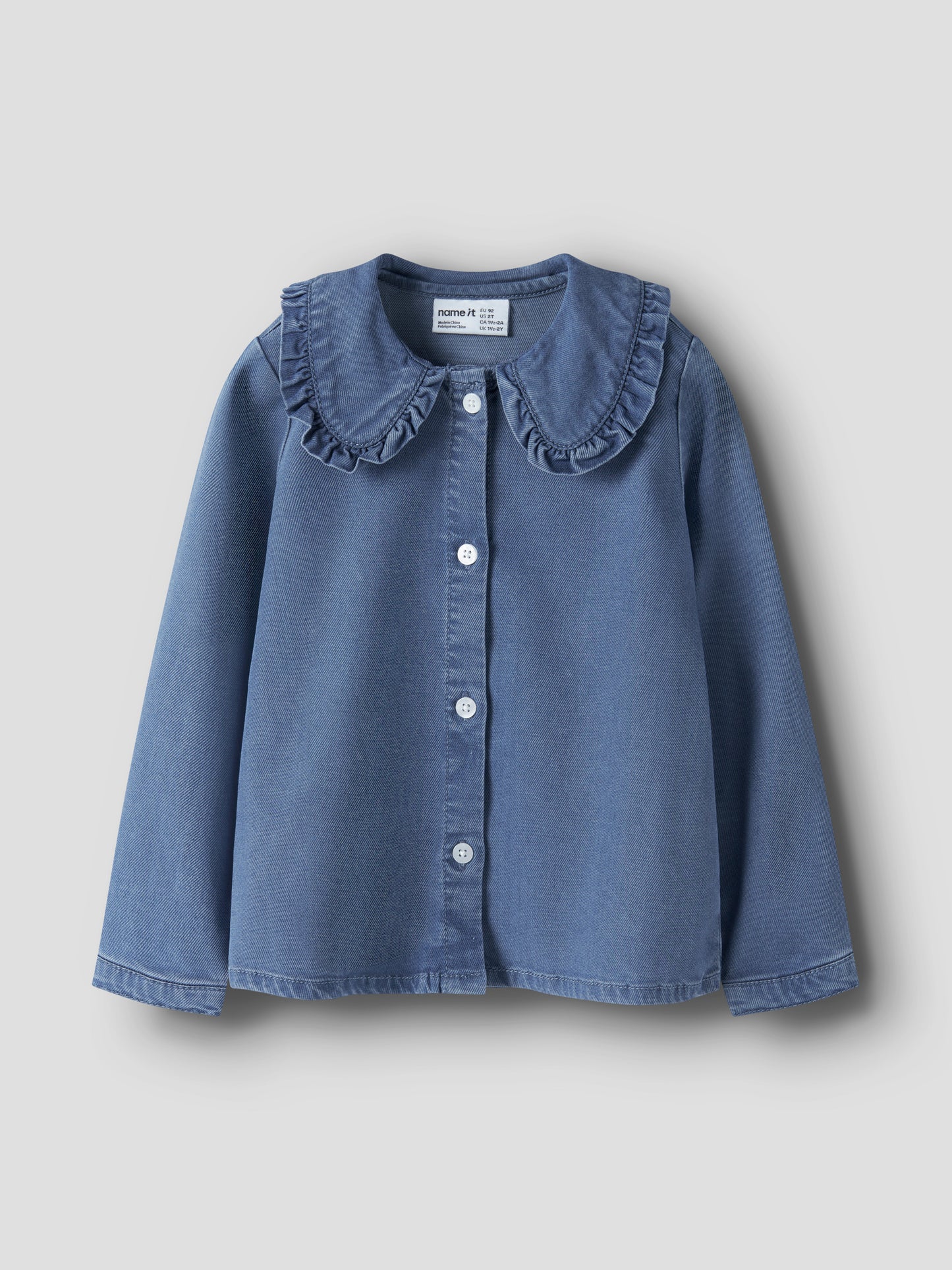 Name it MINI | Luna Denim Shirt - Medium Blue Denim
