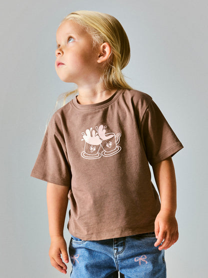 Name it MINI | Kit T-skjorte - Brown Lentil