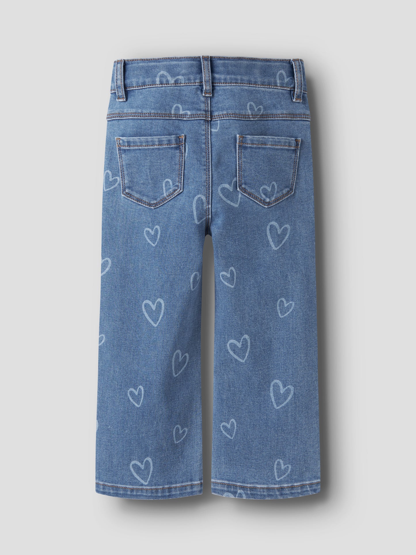 Name it MINI | Rose Wide Jeans - Medium Blue Denim HEART
