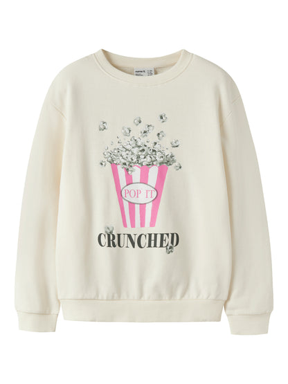 Name it KIDS | Konna Sweat Genser - Antique White