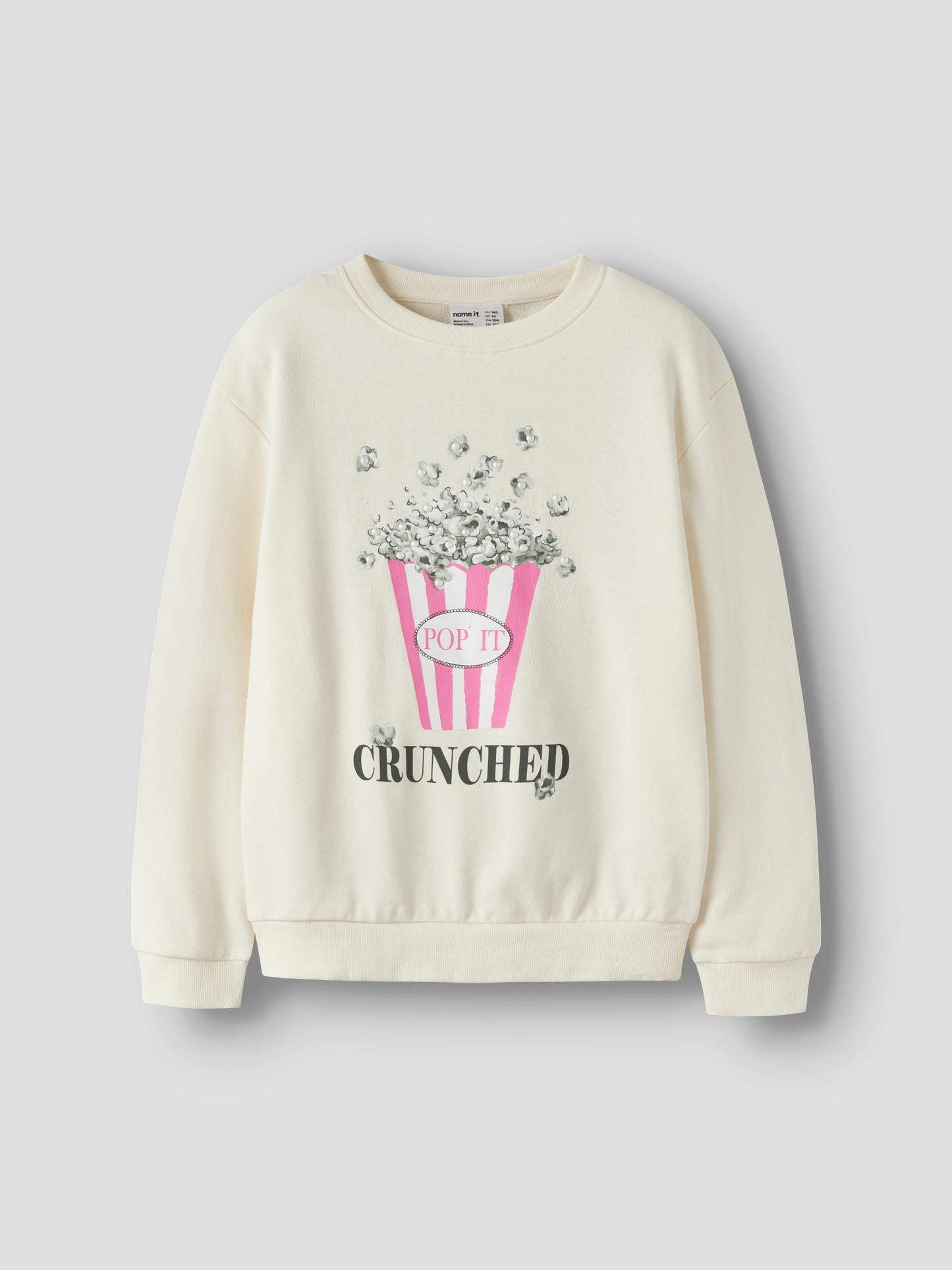 Name it KIDS | Konna Sweat Genser - Antique White