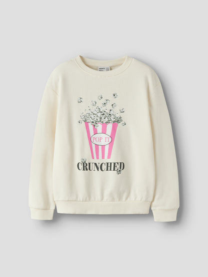 Name it KIDS | Konna Sweat Genser - Antique White