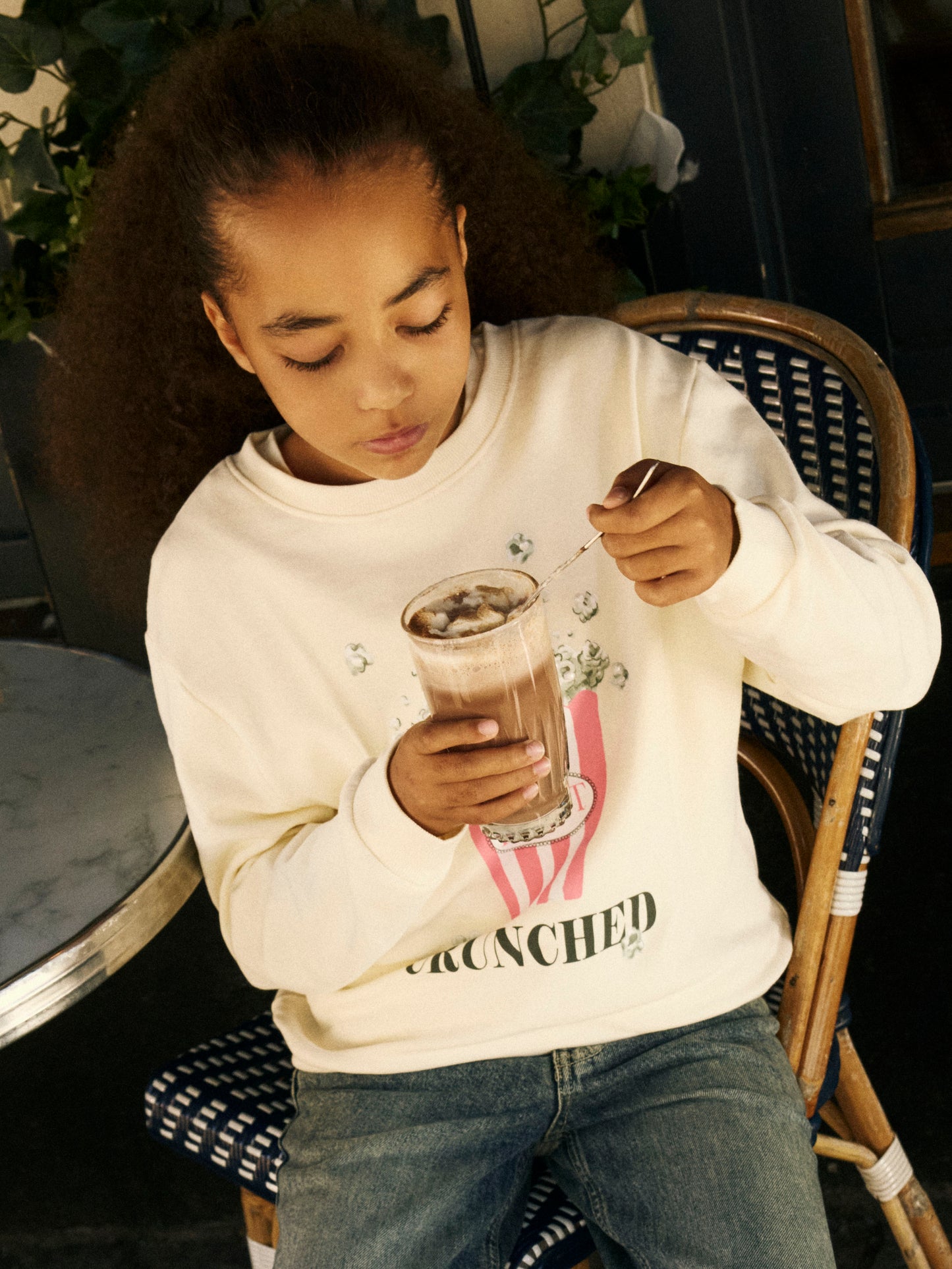 Name it KIDS | Konna Sweat Genser - Antique White