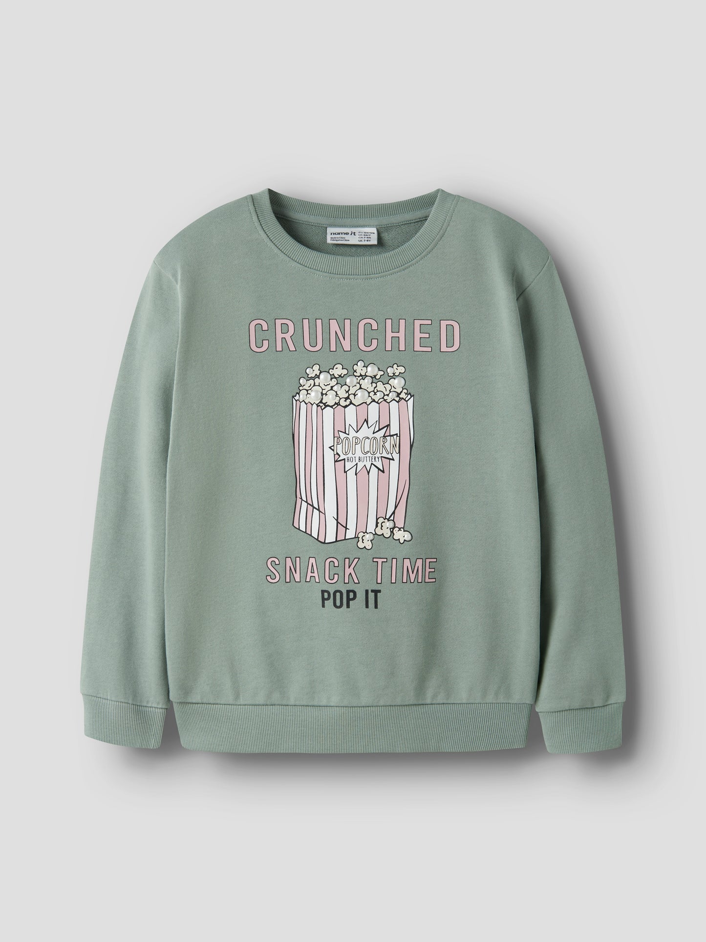 Name it KIDS | Konna Sweat Genser - Green Milieu