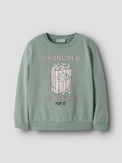 Name it KIDS | Konna Sweat Genser - Green Milieu