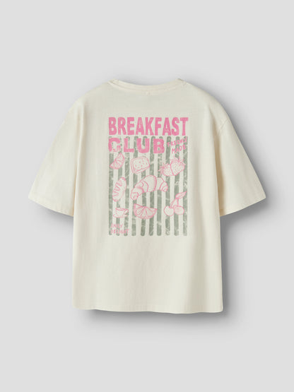 Name it KIDS | Valli loose fit t-skjorte - Antique White