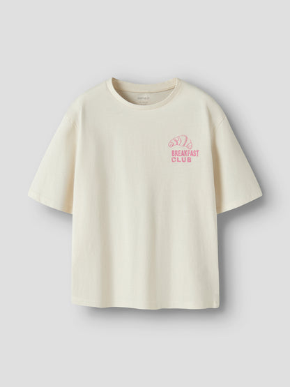 Name it KIDS | Valli loose fit t-skjorte - Antique White