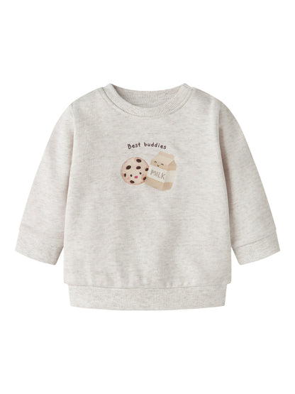 Name It BABY | Lokie Sweat Genser - Peyote Melange
