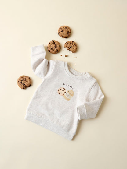 Name It BABY | Lokie Sweat Genser - Peyote Melange