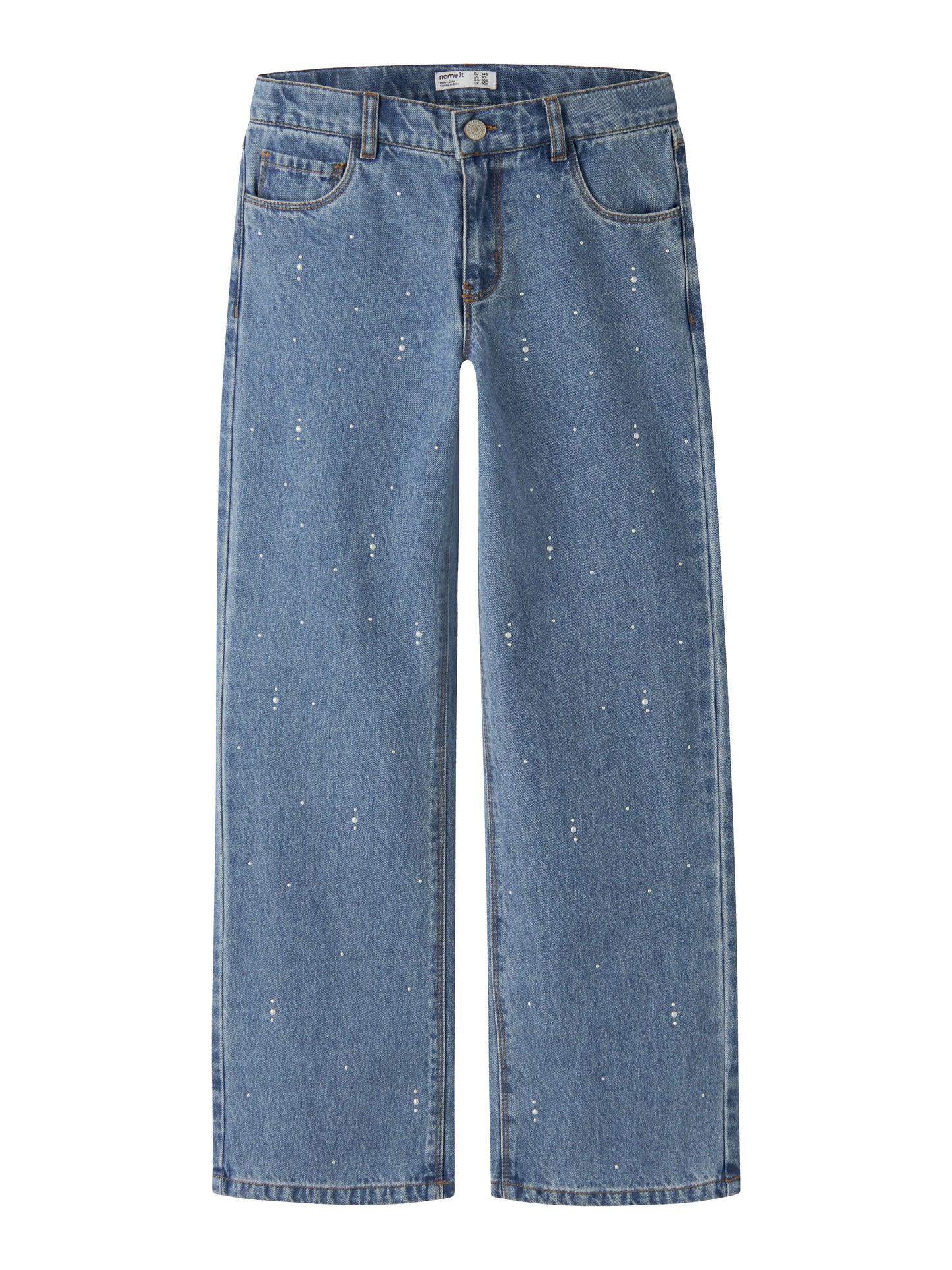 Name it KIDS | Rose Wide Jeans - Medium Blue Denim