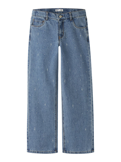 Name it KIDS | Rose Wide Jeans - Medium Blue Denim