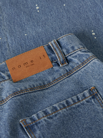 Name it KIDS | Rose Wide Jeans - Medium Blue Denim