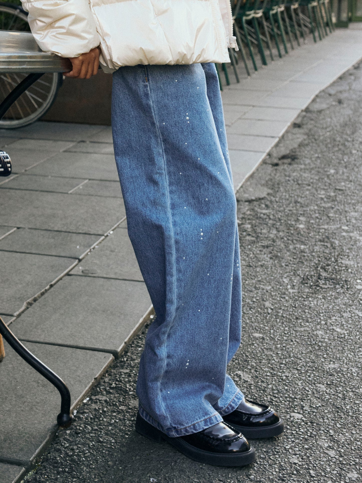Name it KIDS | Rose Wide Jeans - Medium Blue Denim