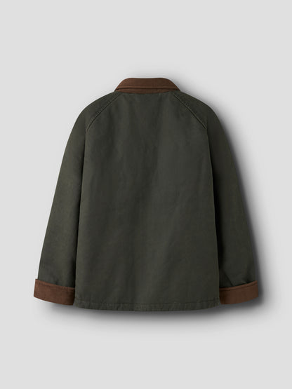 Name it KIDS | Mandana Unisex Oilskin Jacket - Forest Night