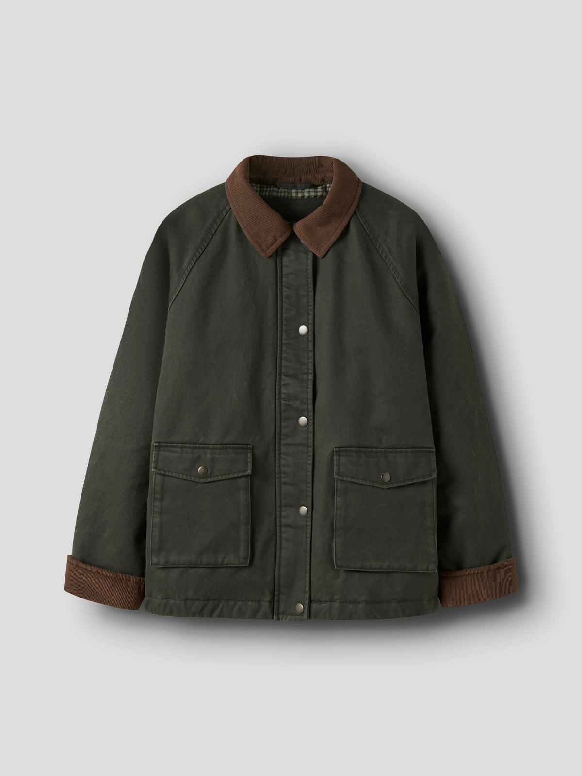 Name it KIDS | Mandana Unisex Oilskin Jacket - Forest Night