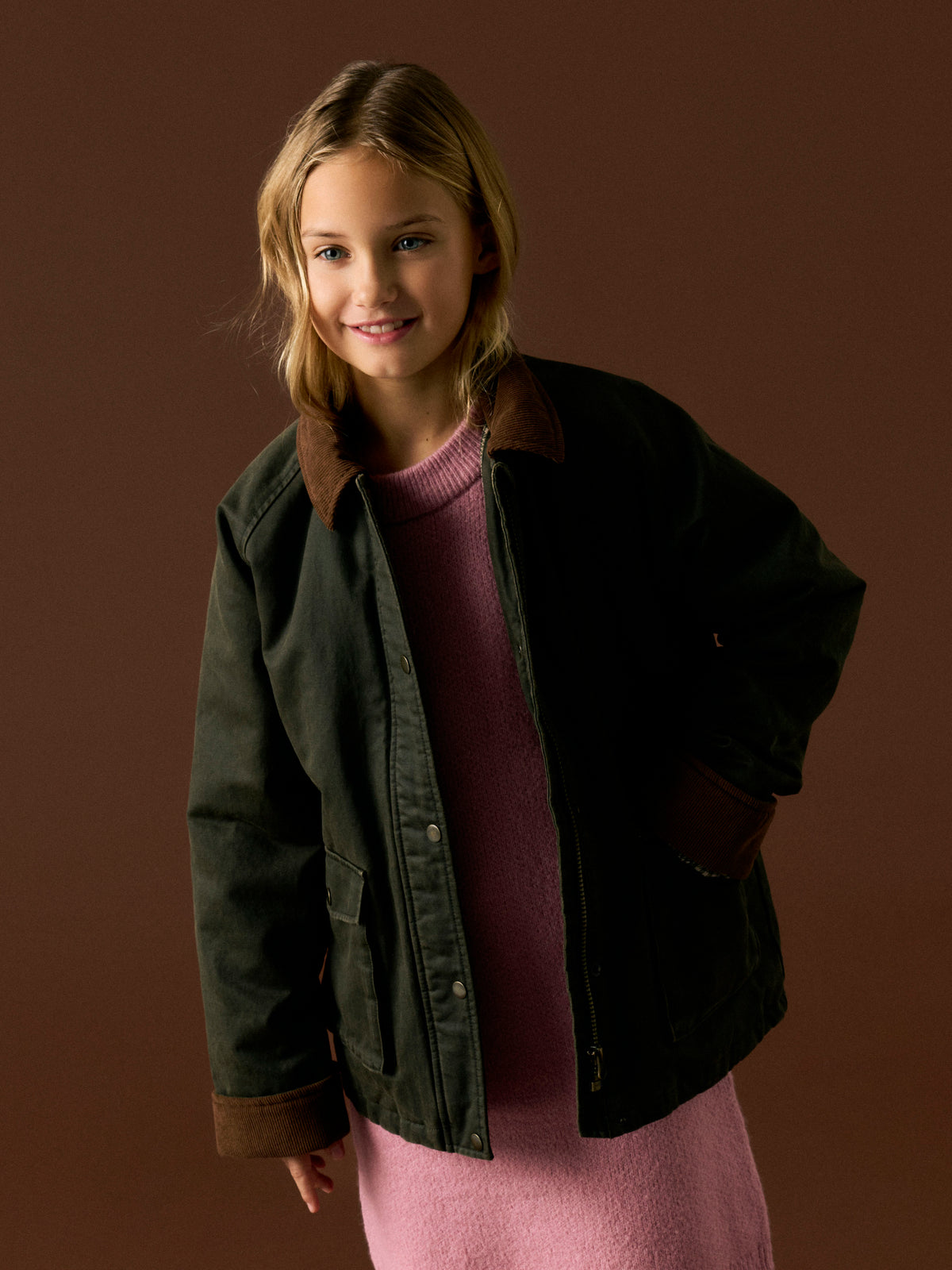 Name it KIDS | Mandana Unisex Oilskin Jacket - Forest Night