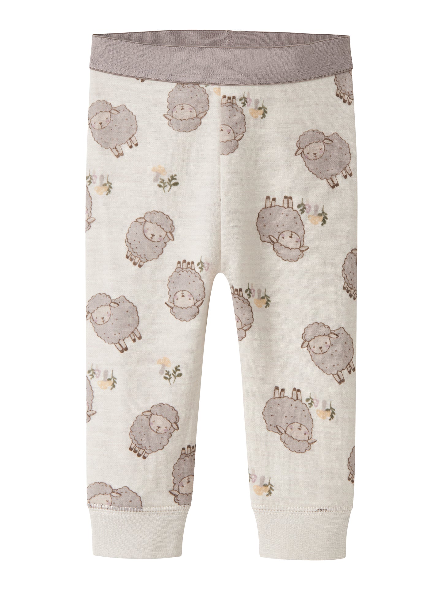 Name it BABY | Wup Mellomtykke ulleggings - Peyote Melange Sheep