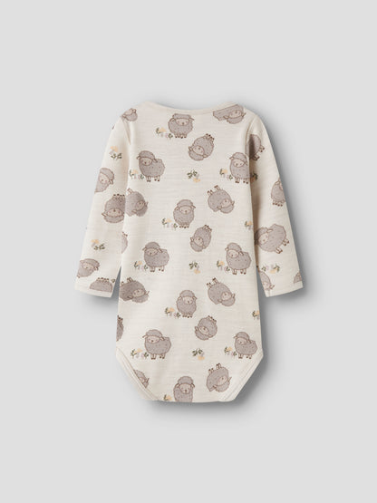 Name it BABY | Wup Mellomtykk ullbody - Peyote Melange Sheep