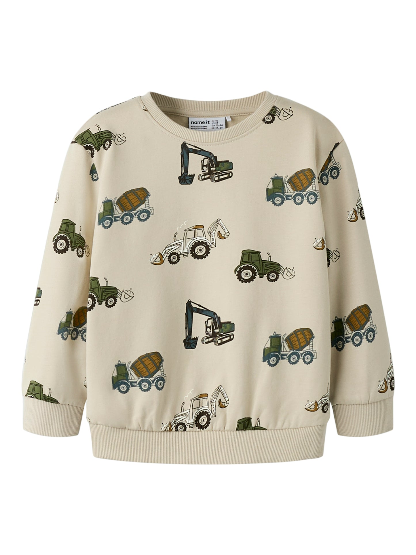 Name It Mini | Basil Sweat genser - Peyote