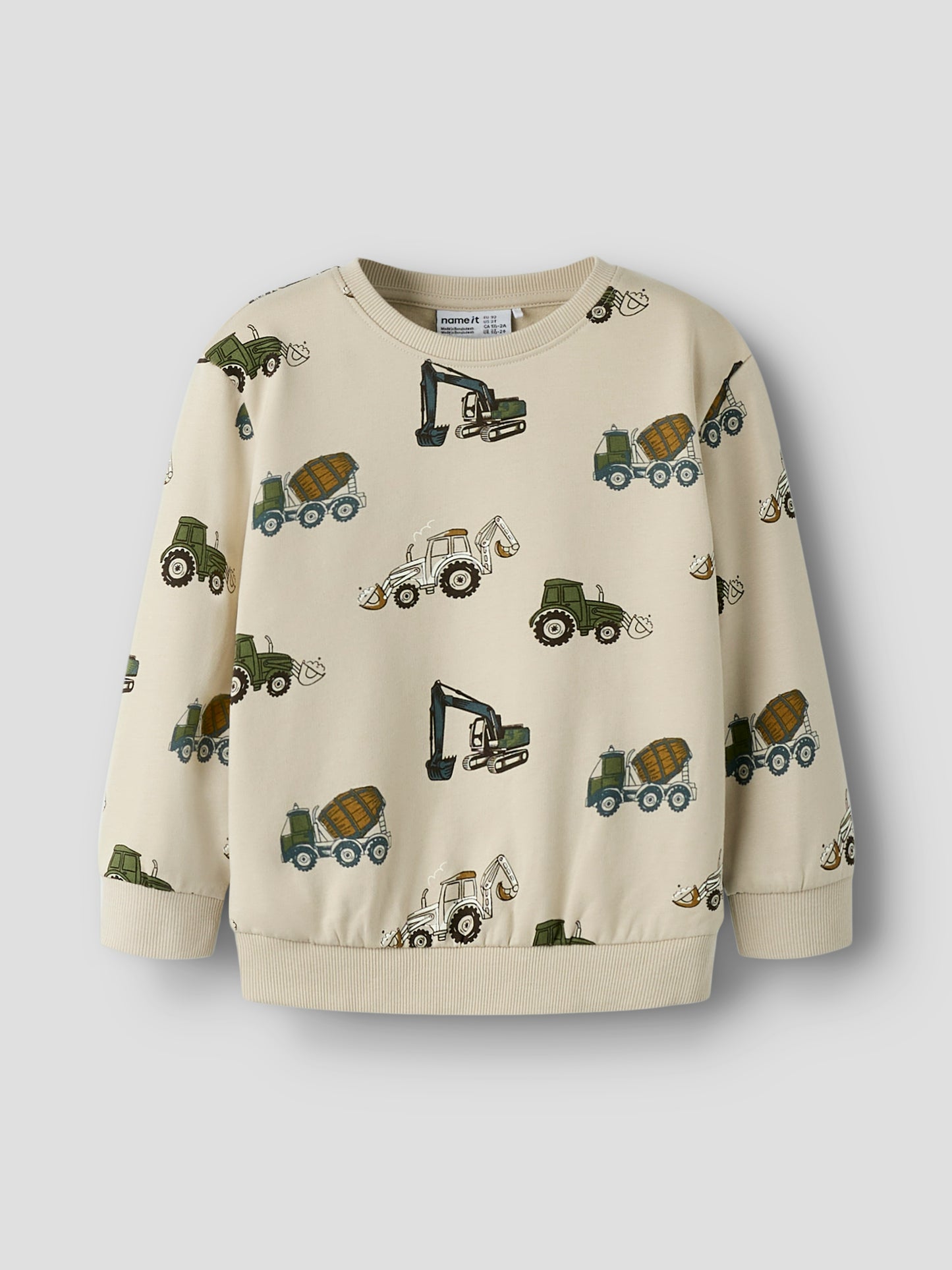 Name It Mini | Basil Sweat genser - Peyote
