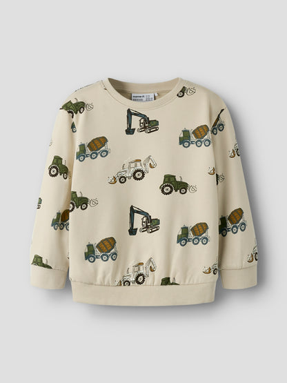 Name It Mini | Basil Sweat genser - Peyote