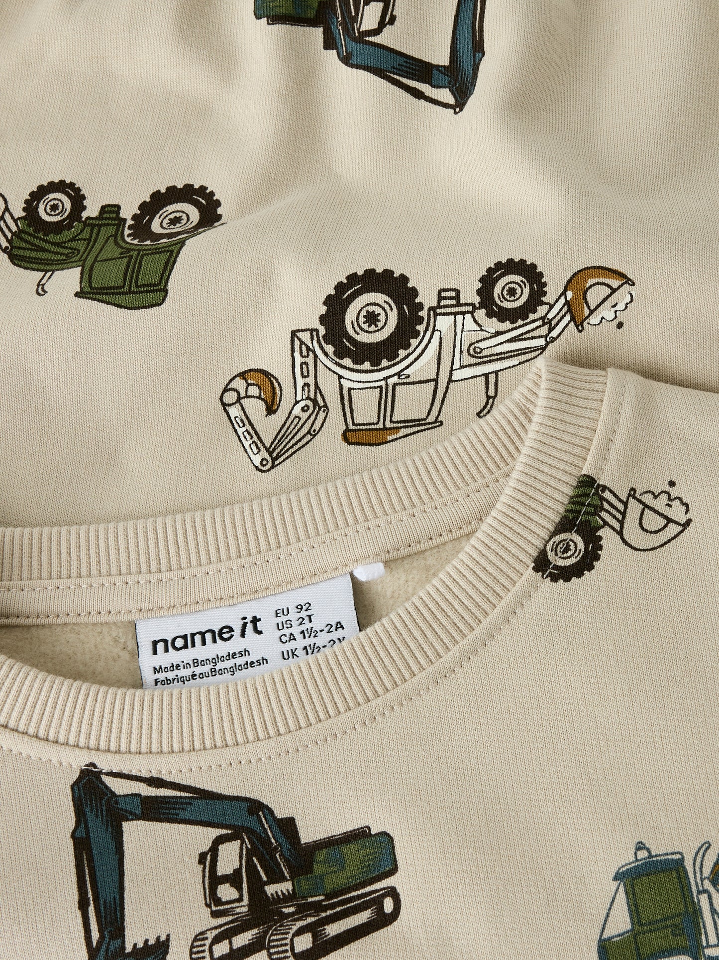 Name It Mini | Basil Sweat genser - Peyote