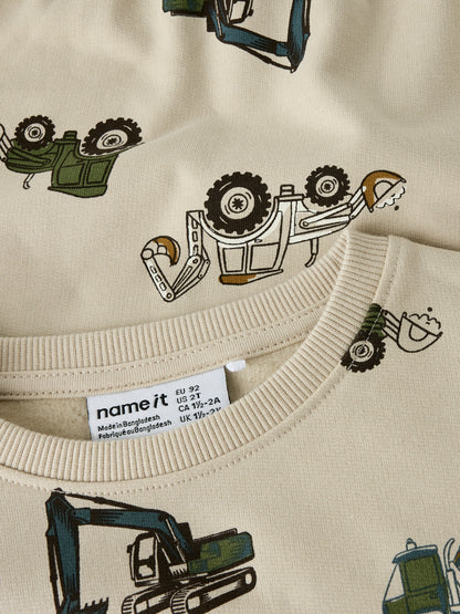 Name It Mini | Basil Sweat genser - Peyote