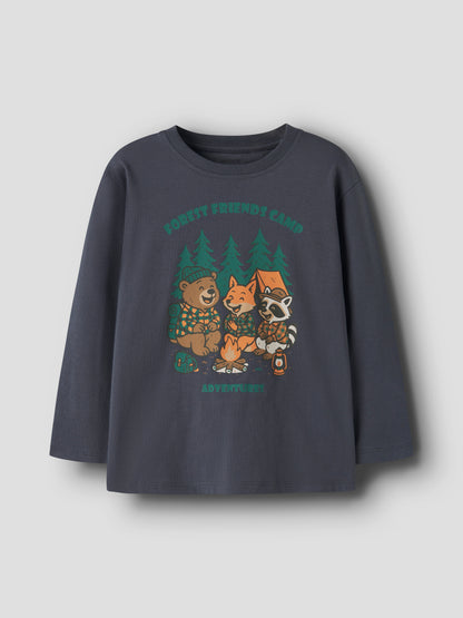Name it MINI | Volix Bomullsgenser 2 pk - Sesame Ombre Blue - Camp