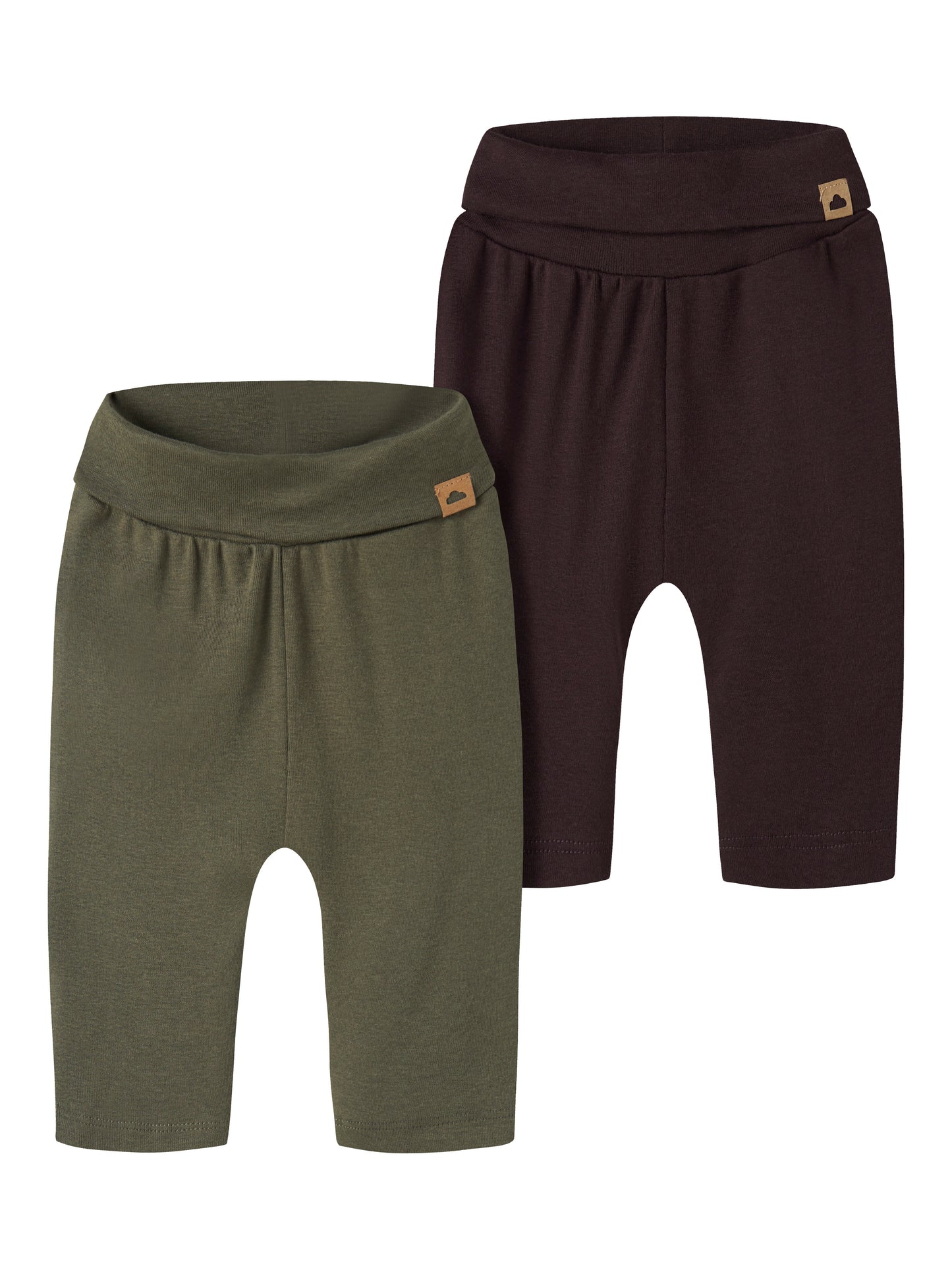 Name it BABY | Honey 2 pk myk babybukse - Olive Night/Chocolate Plum