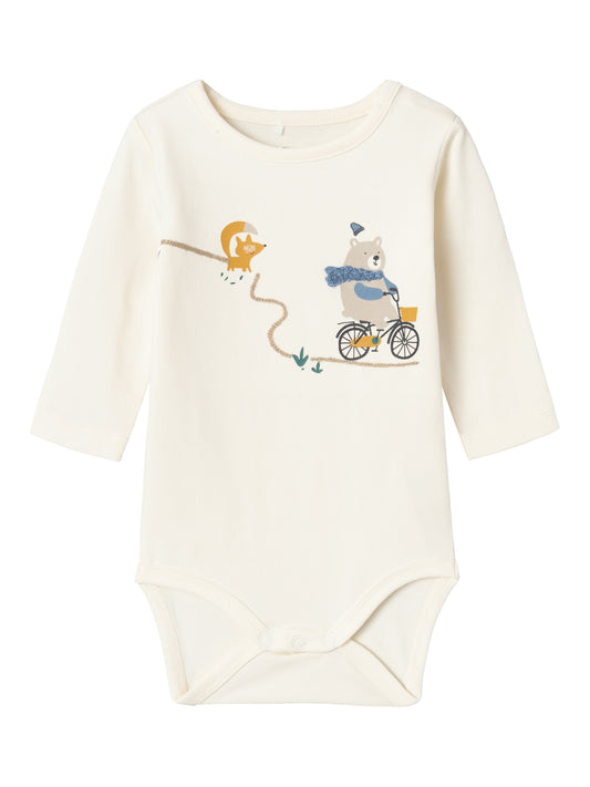 Name it Baby | Unisex Basic Bomullsbody - Jet Stream