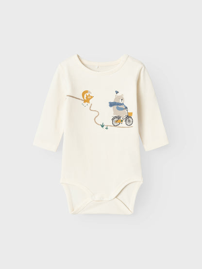 Name it Baby | Unisex Basic Bomullsbody - Jet Stream