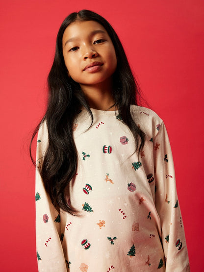 Name It Kids | Julepysj Familiematch - Whitecap Christmas