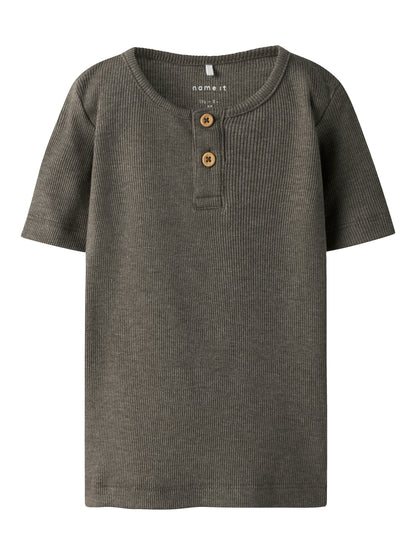 Name it Mini | Basic Slim T-skjorte - Bungee Cord Melange