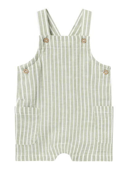 Name It Baby | Hilom Short Overall - Oil Green