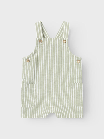 Name It Baby | Hilom Short Overall - Oil Green