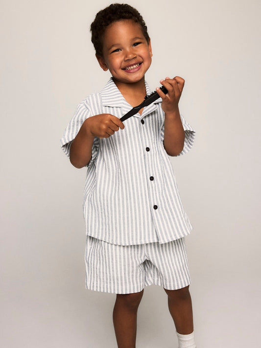 Name it Mini | Denis Kortermet Skjorte - Navy Blazer