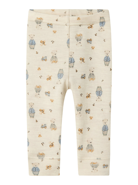 Name it Baby | Willos Ull leggings Bamse -  Peyote Melange