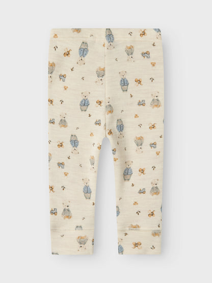 Name it Baby | Willos Ull leggings Bamse -  Peyote Melange