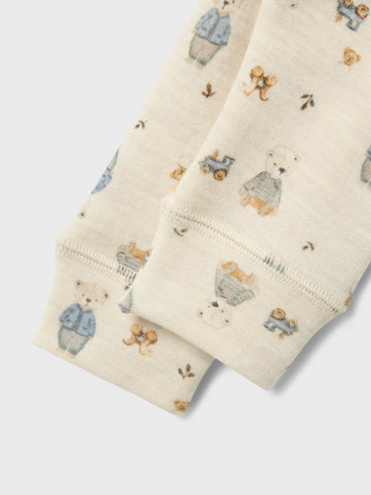 Name it Baby | Willos Ull leggings Bamse -  Peyote Melange