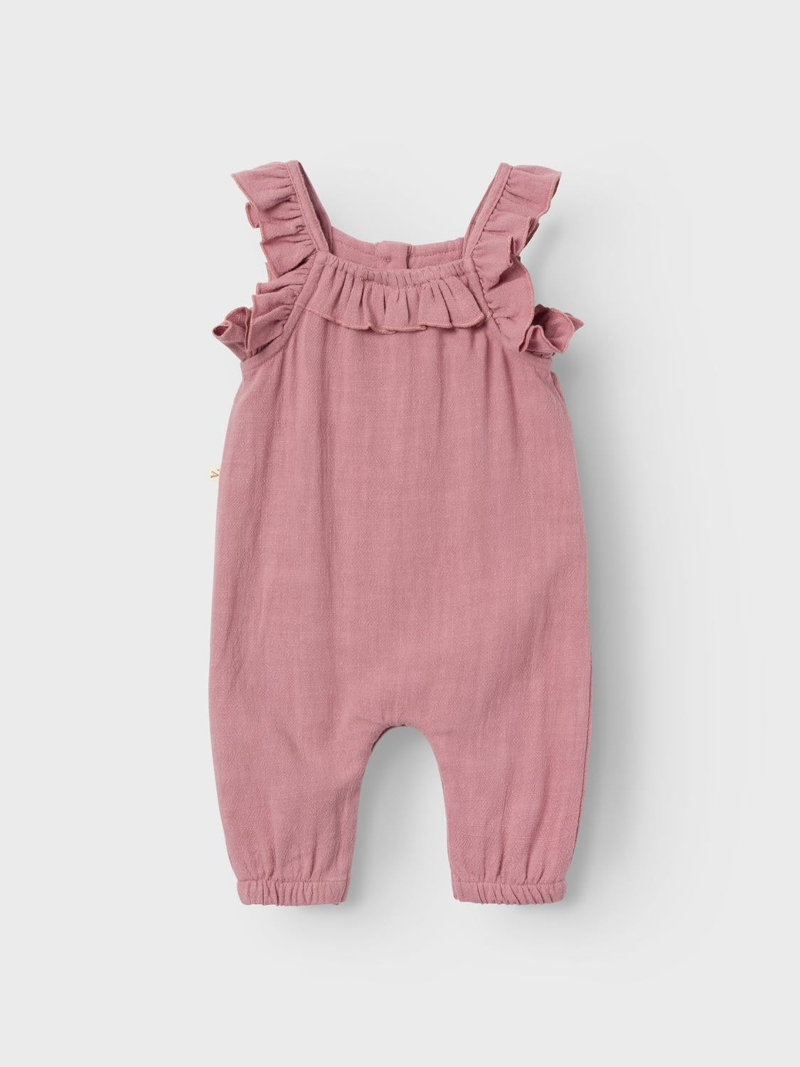 Lil Atelier Baby | Dolie Fin Overall - Nostalgia Rose