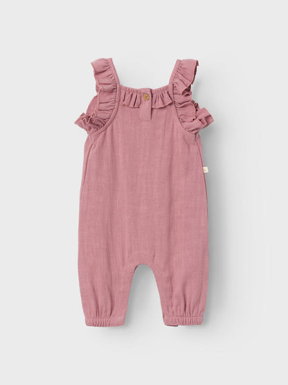 Lil Atelier Baby | Dolie Fin Overall - Nostalgia Rose