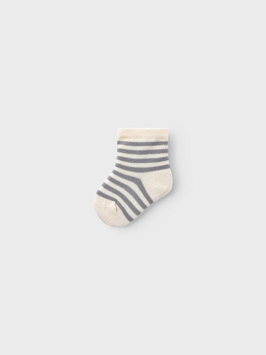 Lil Atelier Baby | Elove sokker - Silver Filigree