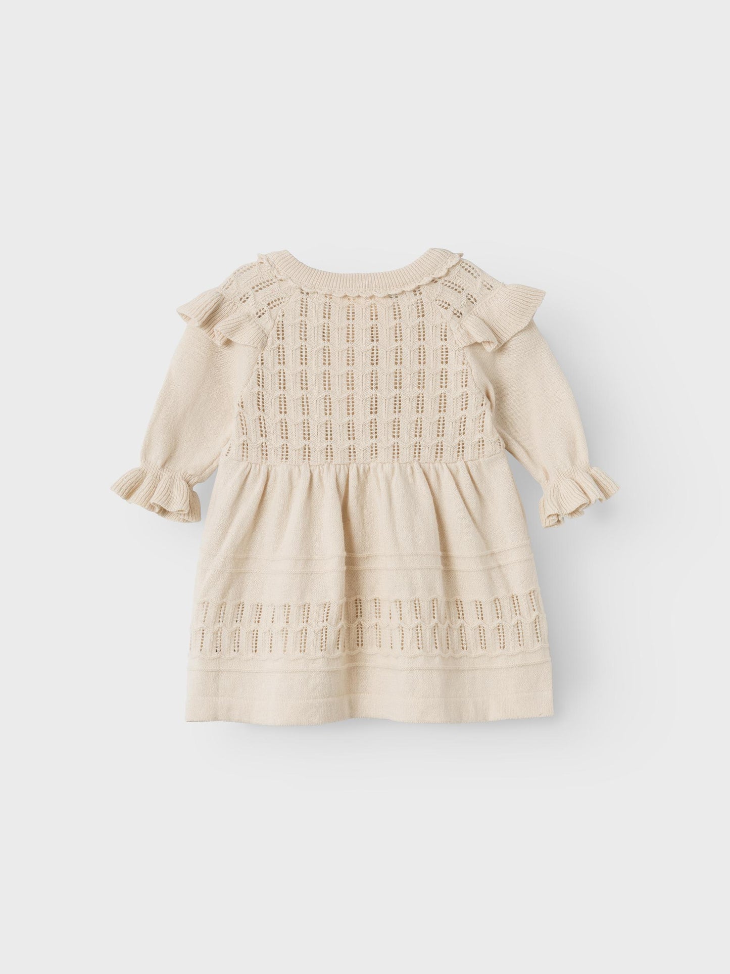 Lil Atelier Baby | Faucy knit dress - Sandshell